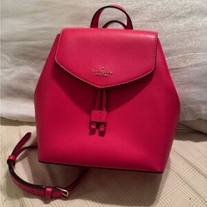 Pink Kate Spade New York Leather Backpack